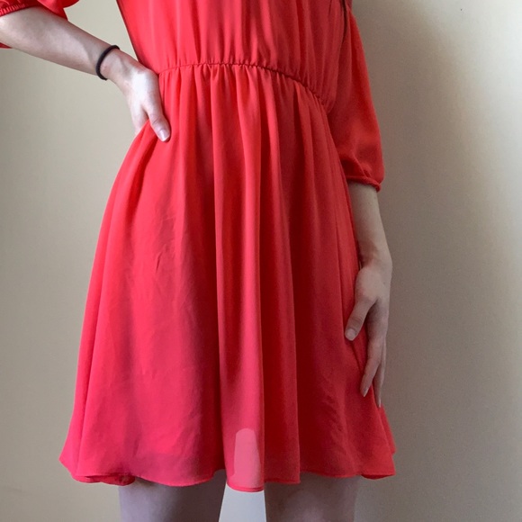 Bright off shoulder dress - Picture 2 of 2
